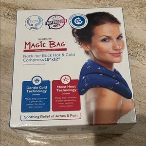NEW 🆕 Sealed Magic Bag Neck-to-Back Hot & Cold Compress 19x12”